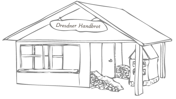 Dresdner Handbrot - Holzstand